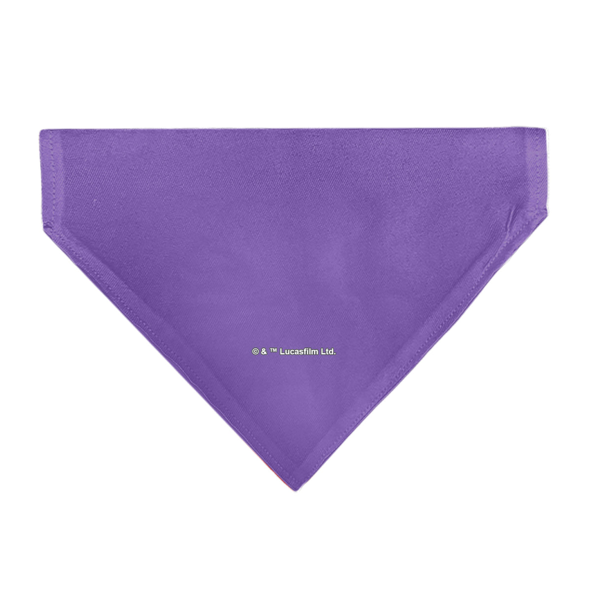 Pet Bandana - Star Wars EWOK Text and Wicket Pop Art Pose Orange/Purples/Black Pet Bandanas Star Wars