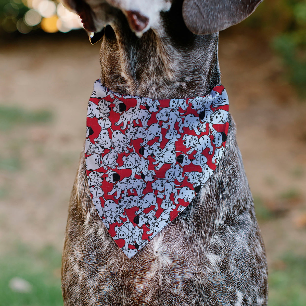Pet Bandana - 101 Dalmatians Puppies Scattered Red Pet Bandanas Disney