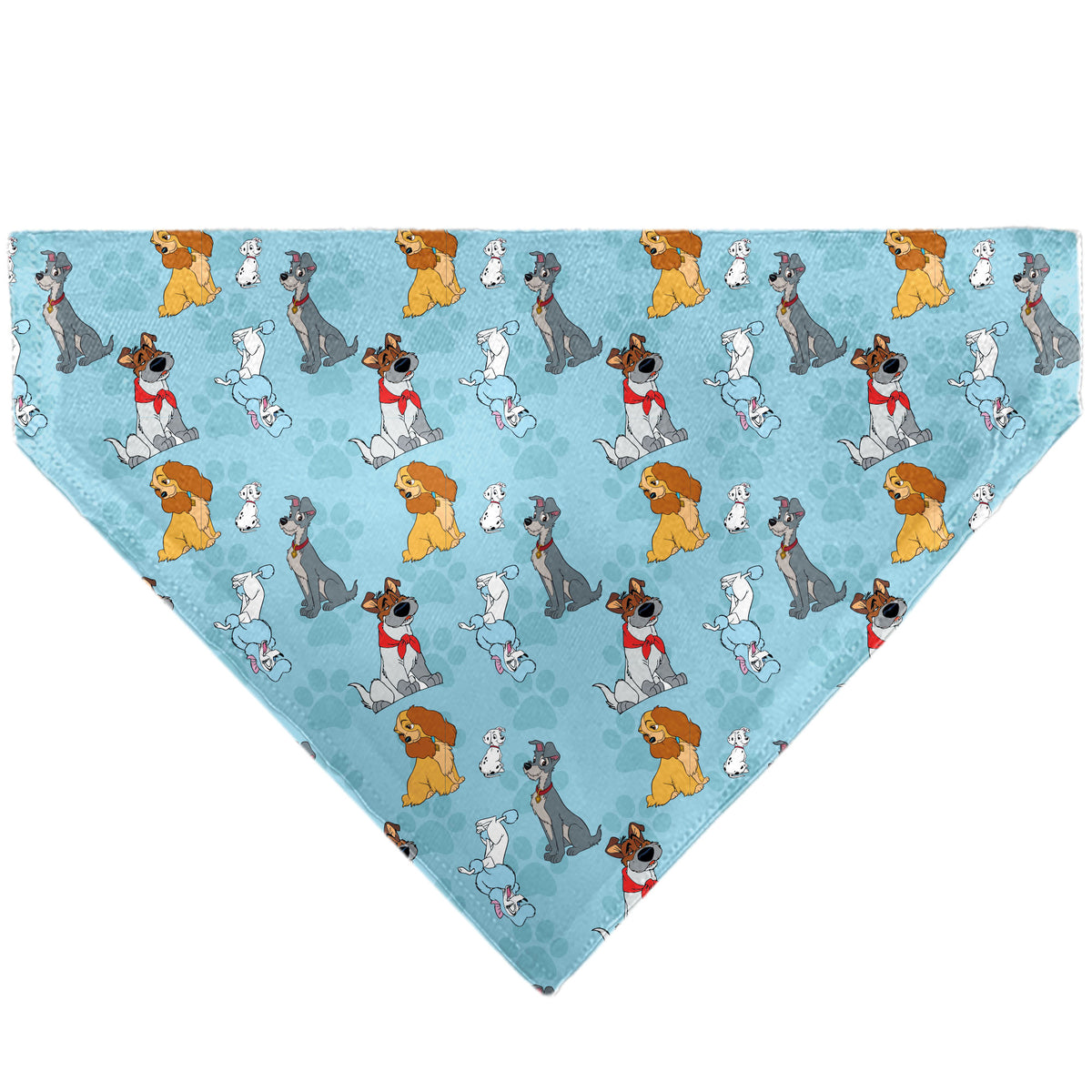 Pet Bandana - Disney Dogs 5-Dog Group Collage/Paws Blues Pet Bandanas Disney