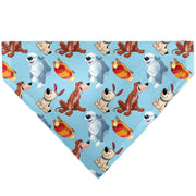 Pet Bandana - Disney Princess Dogs 4-Dog Group Collage/Paws Blues Pet Bandanas Disney