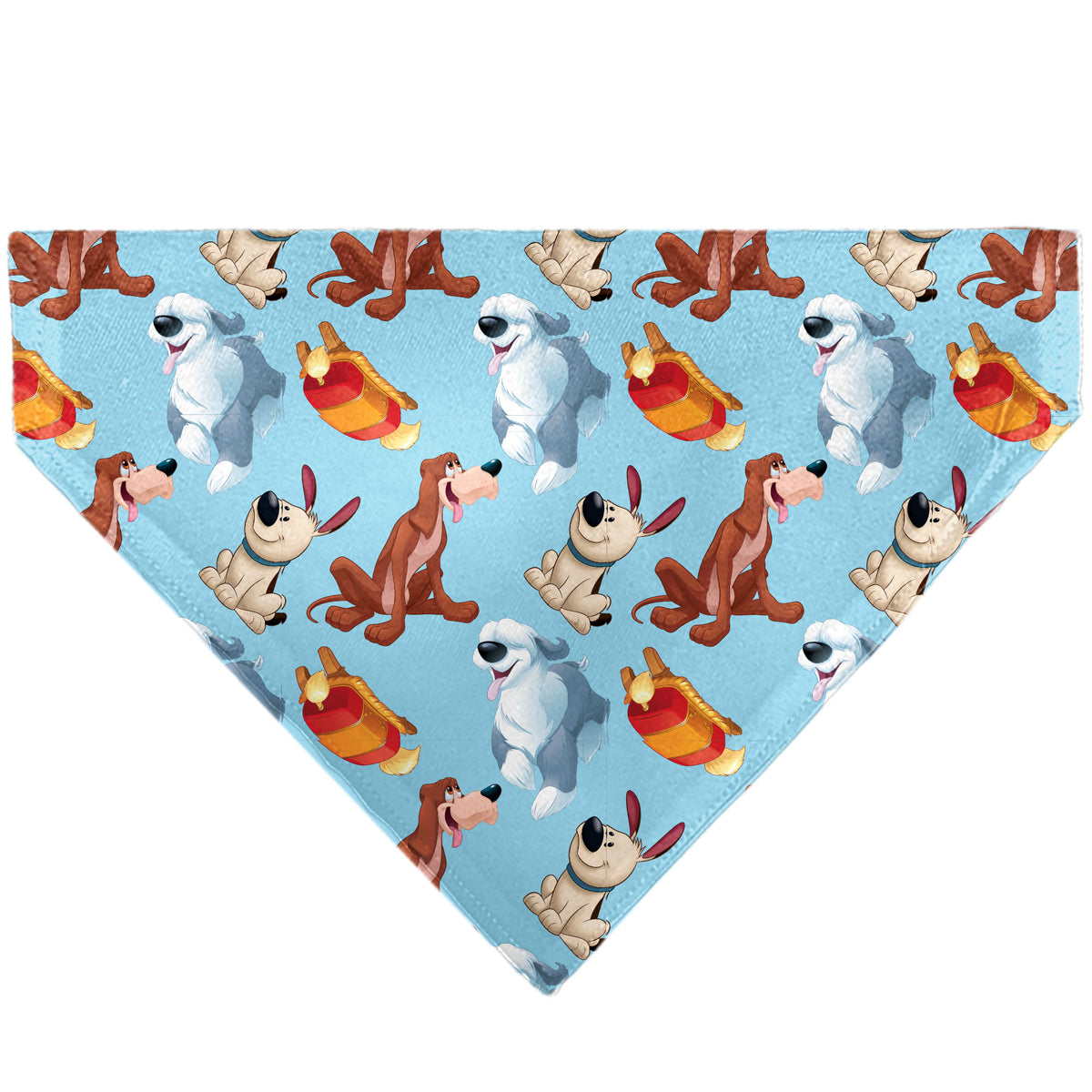 Pet Bandana - Disney Princess Dogs 4-Dog Group Collage/Paws Blues Pet Bandanas Disney