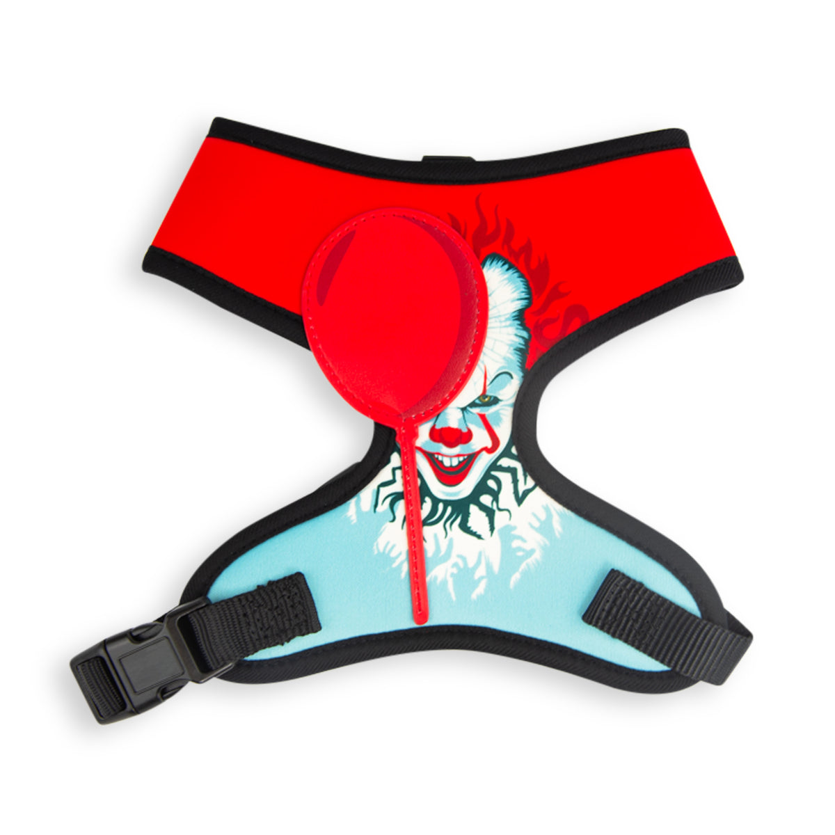 Pet Harness - IT Pennywise Smiling Face with Balloon Applique Pet Harnesses IT