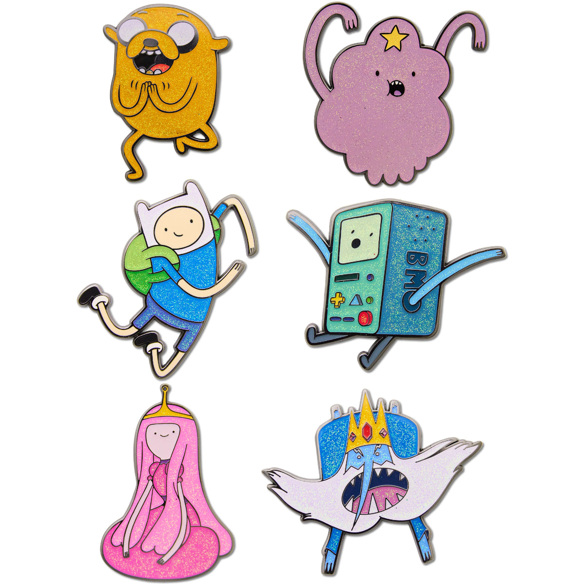 Adventure Time Mystery Enamel Pin Blind Box Series, BMO, Finn, The Ice King, Jake, Lumpy Space Princess, or Princess Bubblegum Blind Box Pins Adventure Time