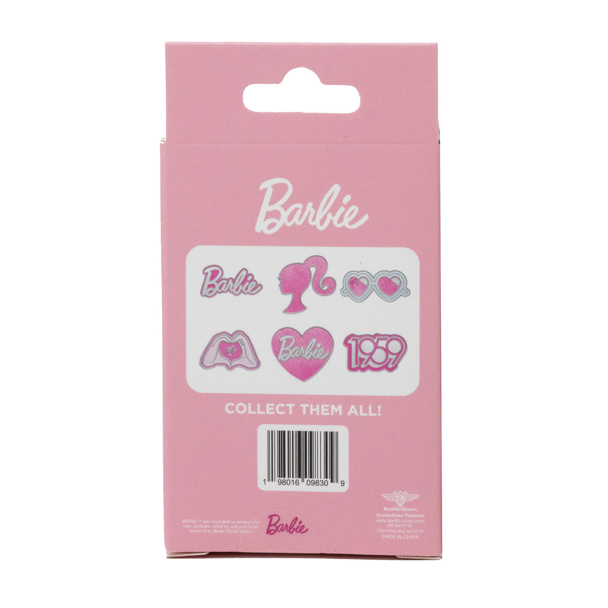 Barbie Mystery Enamel Pin Blind Box Series, Barbie Hand Heart, Barbie 1959 Logo, Barbie Ponytail Silhouette, Barbie Signature, Barbie Heart Sunglasses, or Barbie Heart Signature Blind Box Pins Barbie
