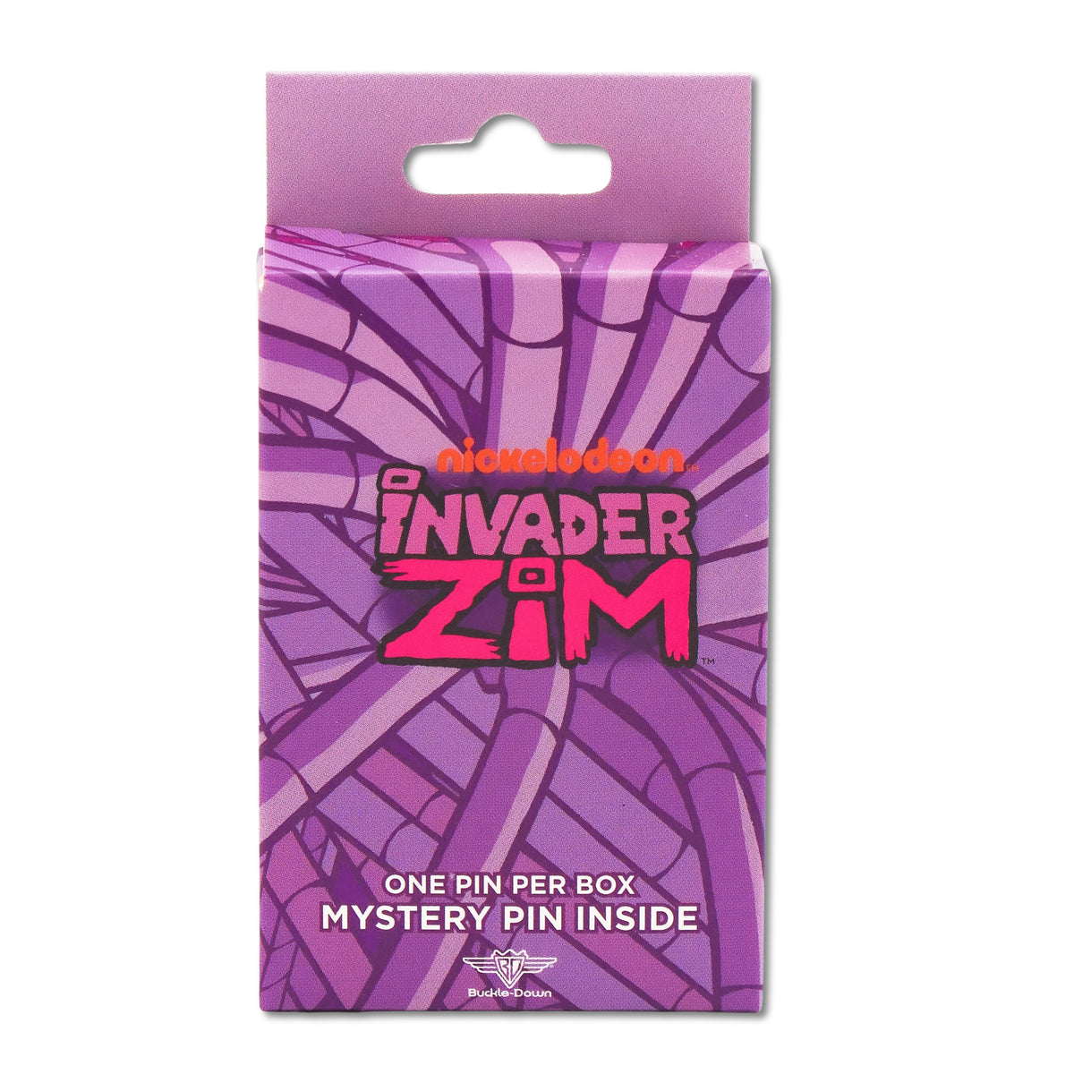 Invader Zim Glow in the Dark Mystery Enamel Pin Blind Box Series, GIR Tongue Out, Sad, Laughing, Screaming, Tutu Ballerina, or Running Blind Box Pins Invader Zim