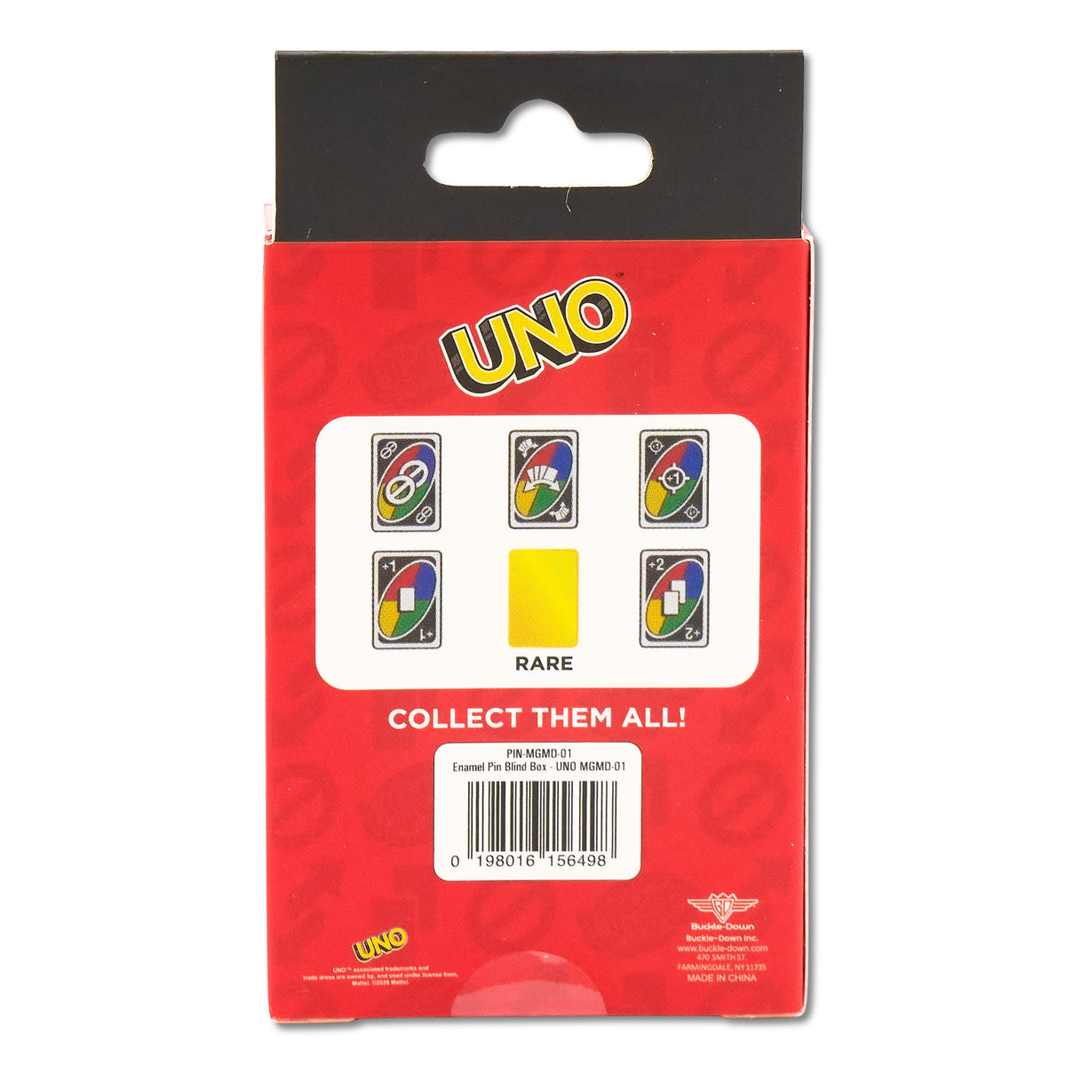 UNO Wild Action Cards Mystery Enamel Pin Blind Box Series, Draw One, Skip Two, Draw Two, Targeted Draw One, Forced Swap, or Reverse Blind Box Pins UNO