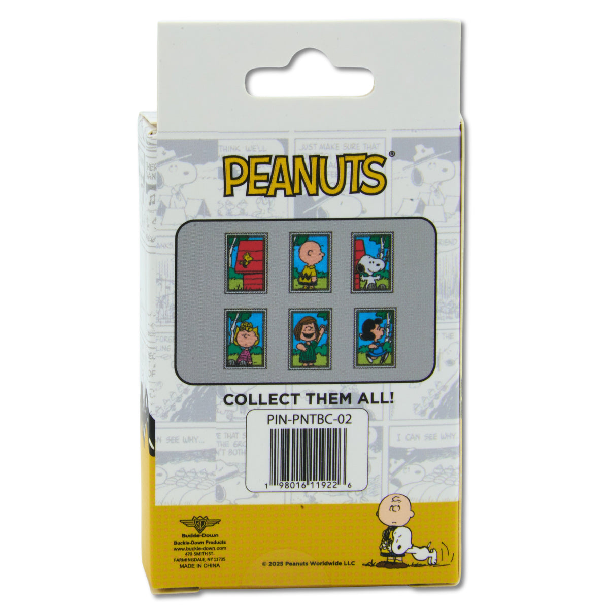 Peanuts Post Stamp Mystery Enamel Pin Blind Box – Charlie Brown, Snoopy & Friends Blind Box Pins Peanuts