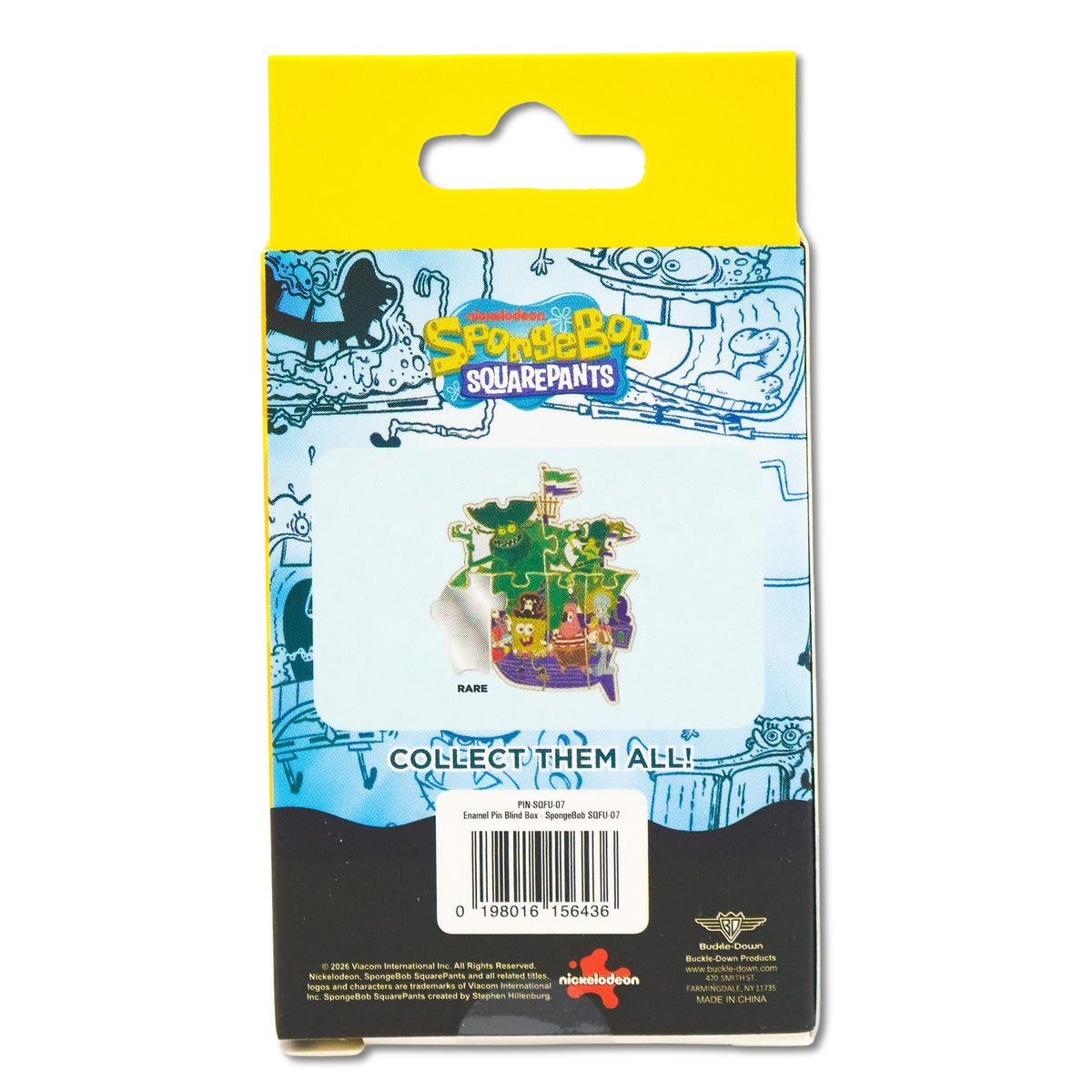 SpongeBob SquarePants Flying Dutchman Puzzle Mystery Enamel Pin Blind Box Series, SpongeBob, Patrick, Squidward, Mr. Krabs, Flying Dutchman, or Plankton Blind Box Pins SpongeBob SquarePants