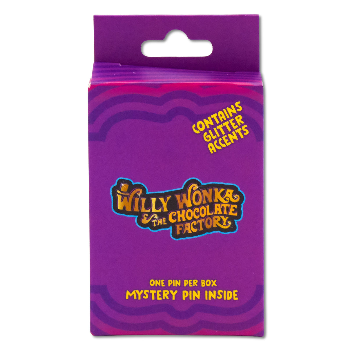 Willy Wonka and the Chocolate Factory Mystery Enamel Pin Blind Box Series, Wonka Bar, Golden Ticket, Oompa Loompa, Willy Wonka Face, Round Title Logo, or Colorful Title Logo Blind Box Pins Willy Wonka and the Chocolate Factory