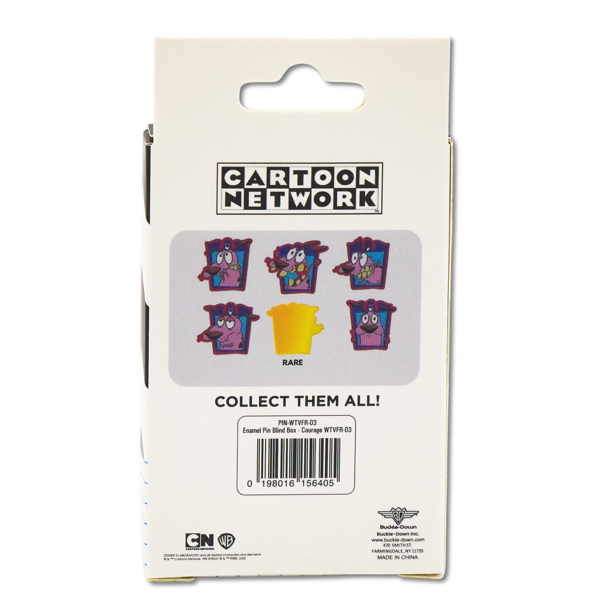 Courage the Cowardly Dog Expression Frames Mystery Enamel Pin Blind Box Series, Nail Biting, Arms Crossed, Arms Up, Closed Mouth, Screaming, or Shaking Blind Box Pins Courage the Cowardly Dog