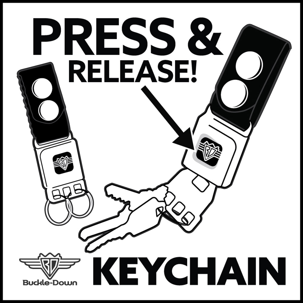 [Custom] - Seatbelt Buckle Keychain Keychains Buckle-Down   