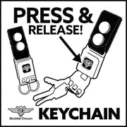 [Custom] - Seatbelt Buckle Keychain Keychains Buckle-Down   