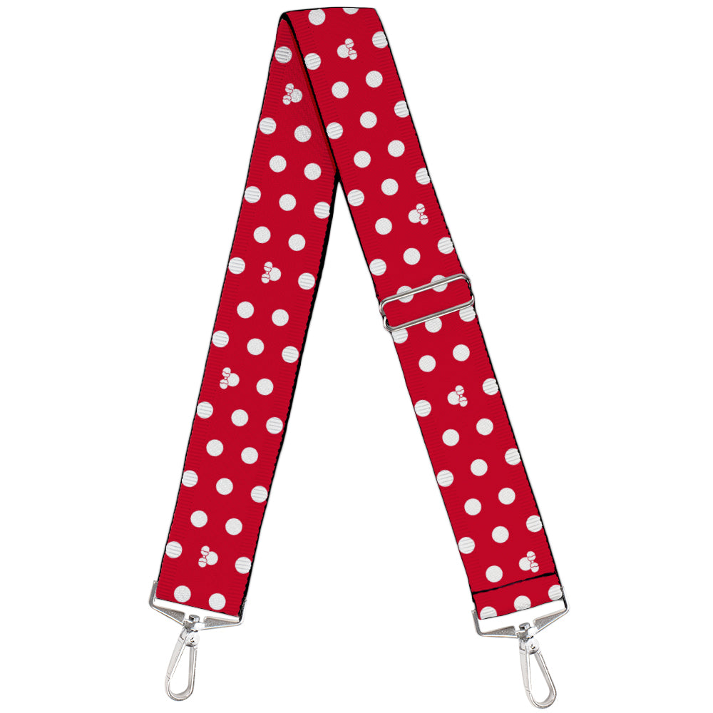 Purse Strap - Minnie Mouse Polka Dot/Mini Silhouette Red/White Purse Straps Disney