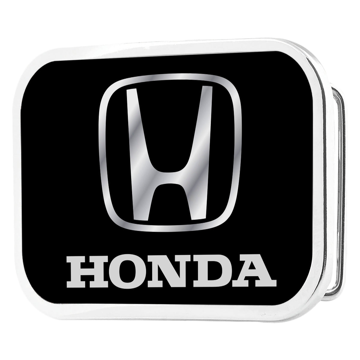 Honda Framed FCG Black/Silver - Chrome Rock Star Buckle Belt Buckles Honda