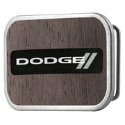 DODGE Rhombus Framed Marquetry Black Walnut/Metal - Matte Rock Star Buckle Belt Buckles Dodge