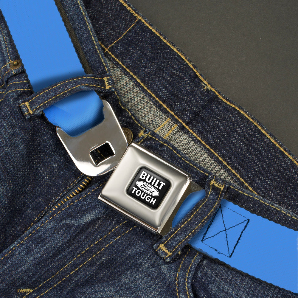 Built Ford Tough Seatbelt Belt - Baby Blue Webbing Seatbelt Belts Ford