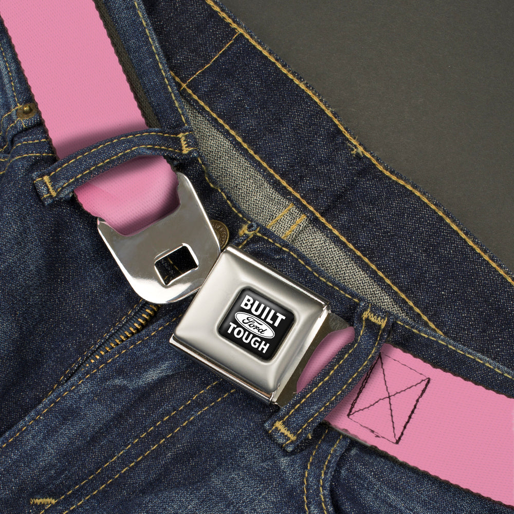 Built Ford Tough Seatbelt Belt - Baby Pink Webbing Seatbelt Belts Ford