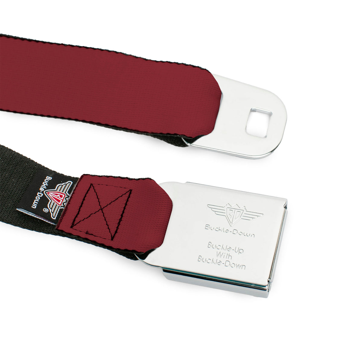 Built Ford Tough Seatbelt Belt - Burgundy Webbing Seatbelt Belts Ford