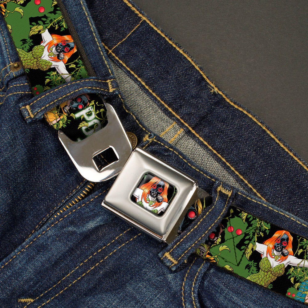 Gas Masked POISON IVY Full Color Seatbelt Belt - Detective Comics Issue #752 Cover Gas Masked POISON IVY Webbing Seatbelt Belts DC Comics