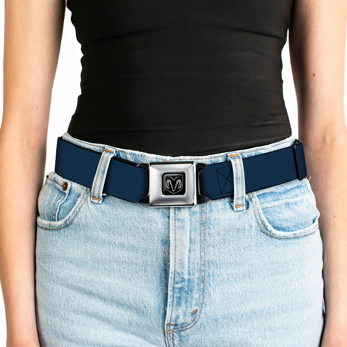 Ram Seatbelt Belt - Navy Webbing Seatbelt Belts Ram