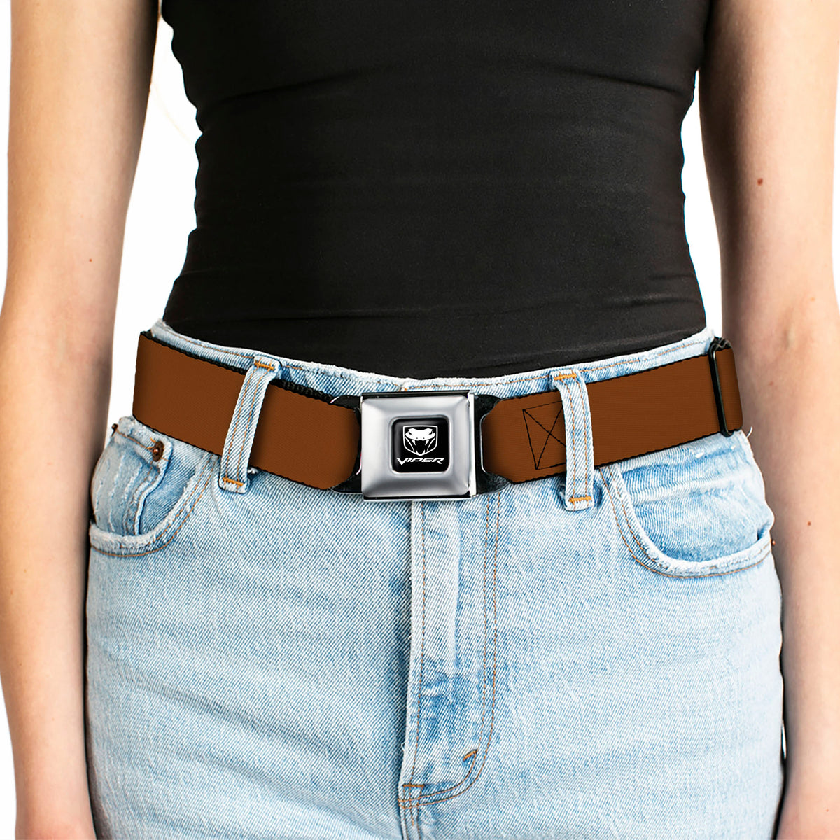 Dodge Viper Seatbelt Belt - Brown Webbing Seatbelt Belts Dodge