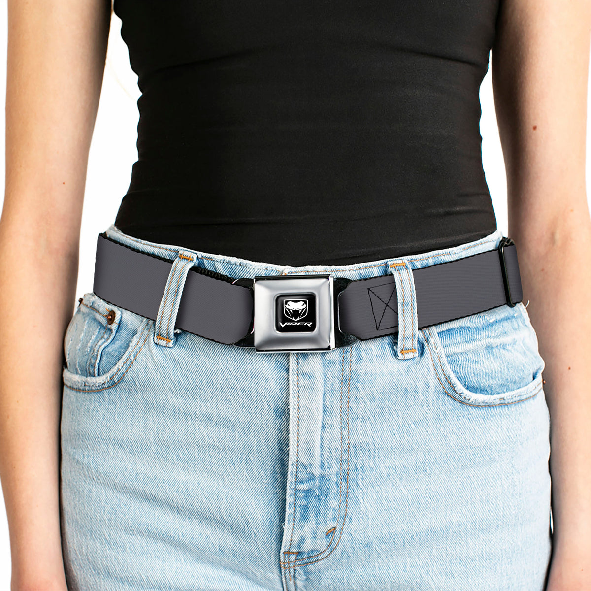 Dodge Viper Seatbelt Belt - Charcoal Webbing Seatbelt Belts Dodge