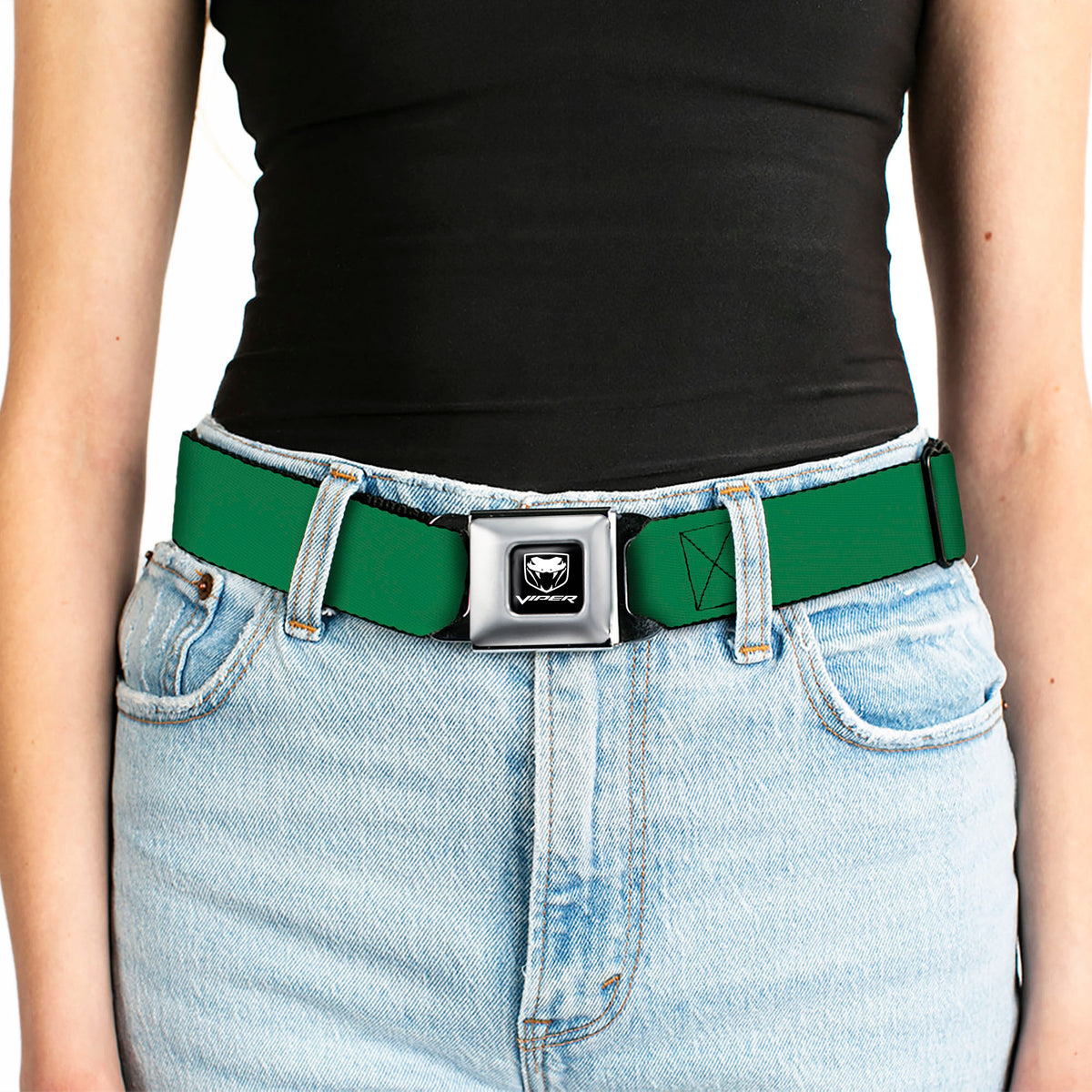Dodge Viper Seatbelt Belt - Green Webbing Seatbelt Belts Dodge