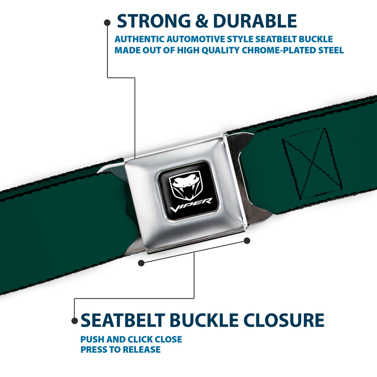 Dodge Viper Seatbelt Belt - Hunter Webbing Seatbelt Belts Dodge