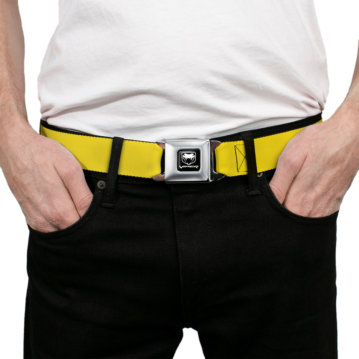 Dodge Viper Seatbelt Belt - Yellow Webbing Seatbelt Belts Dodge