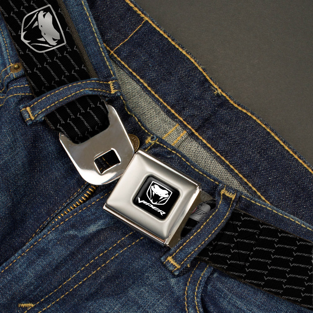Dodge Viper Seatbelt Belt - Dodge Viper REPEAT w/Text Webbing Seatbelt Belts Dodge