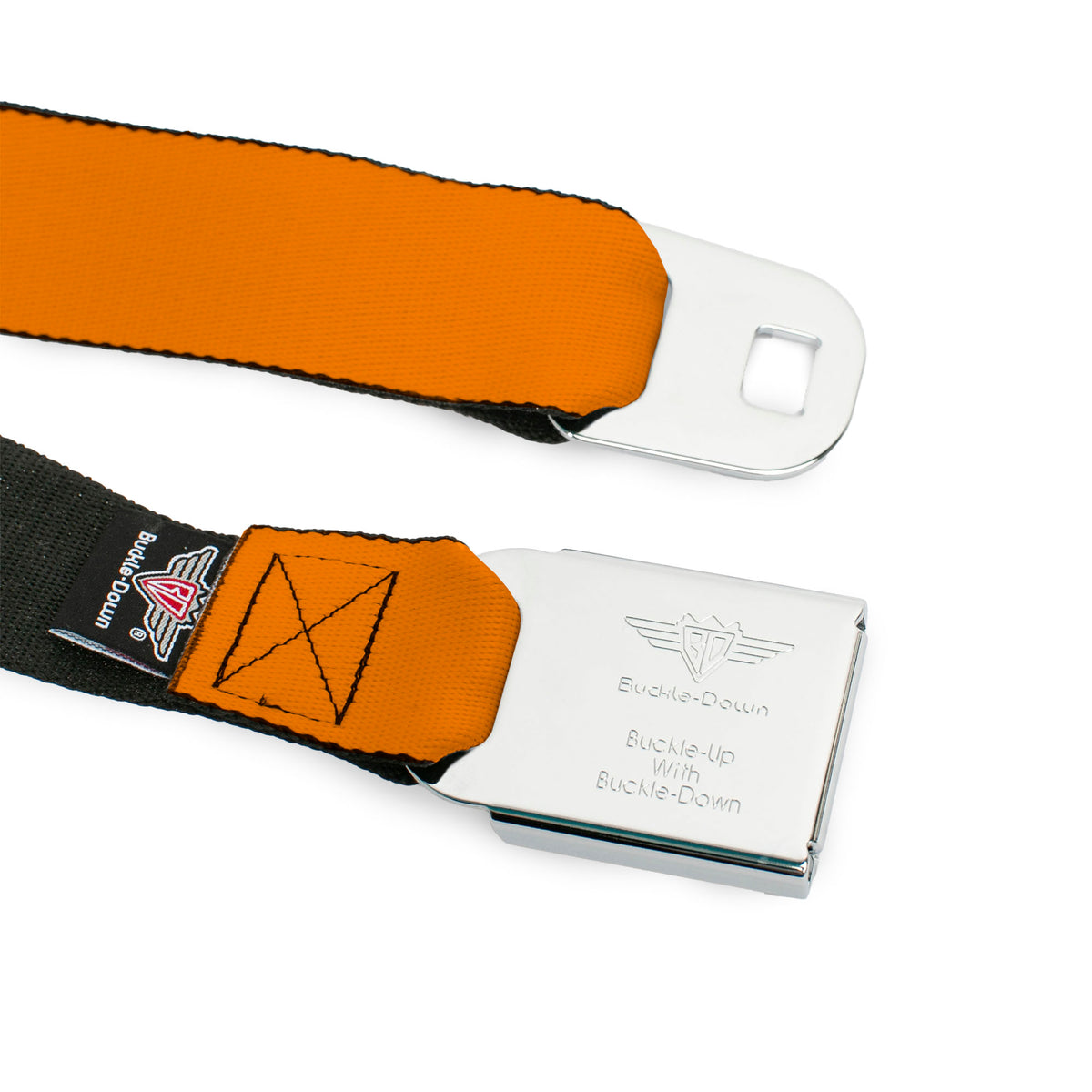 Ford Emblem Seatbelt Belt - Orange Webbing Seatbelt Belts Ford