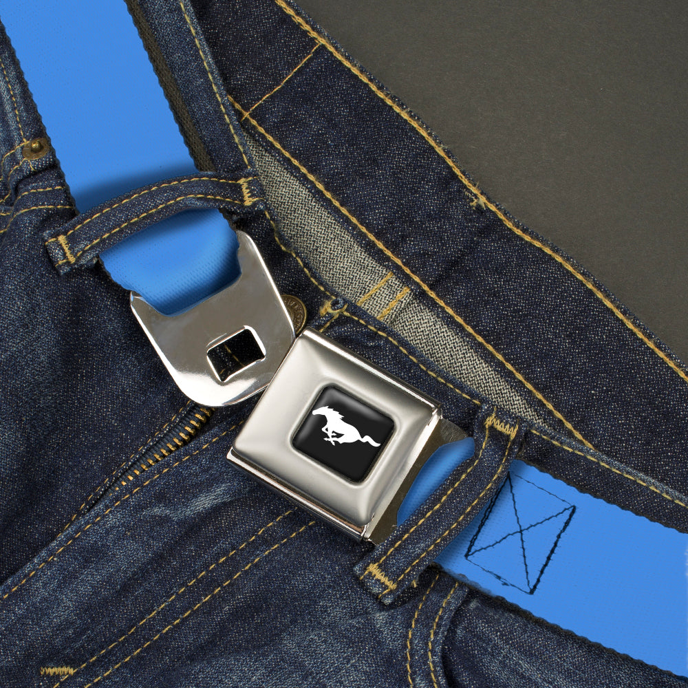 Ford Mustang Seatbelt Belt - Baby Blue Webbing Seatbelt Belts Ford
