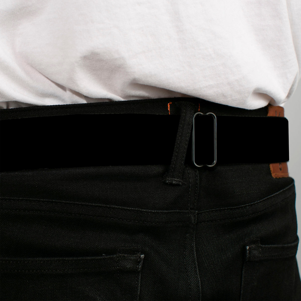 Ford Mustang Emblem Seatbelt Belt - FORD Script Single Black/White Webbing Seatbelt Belts Ford