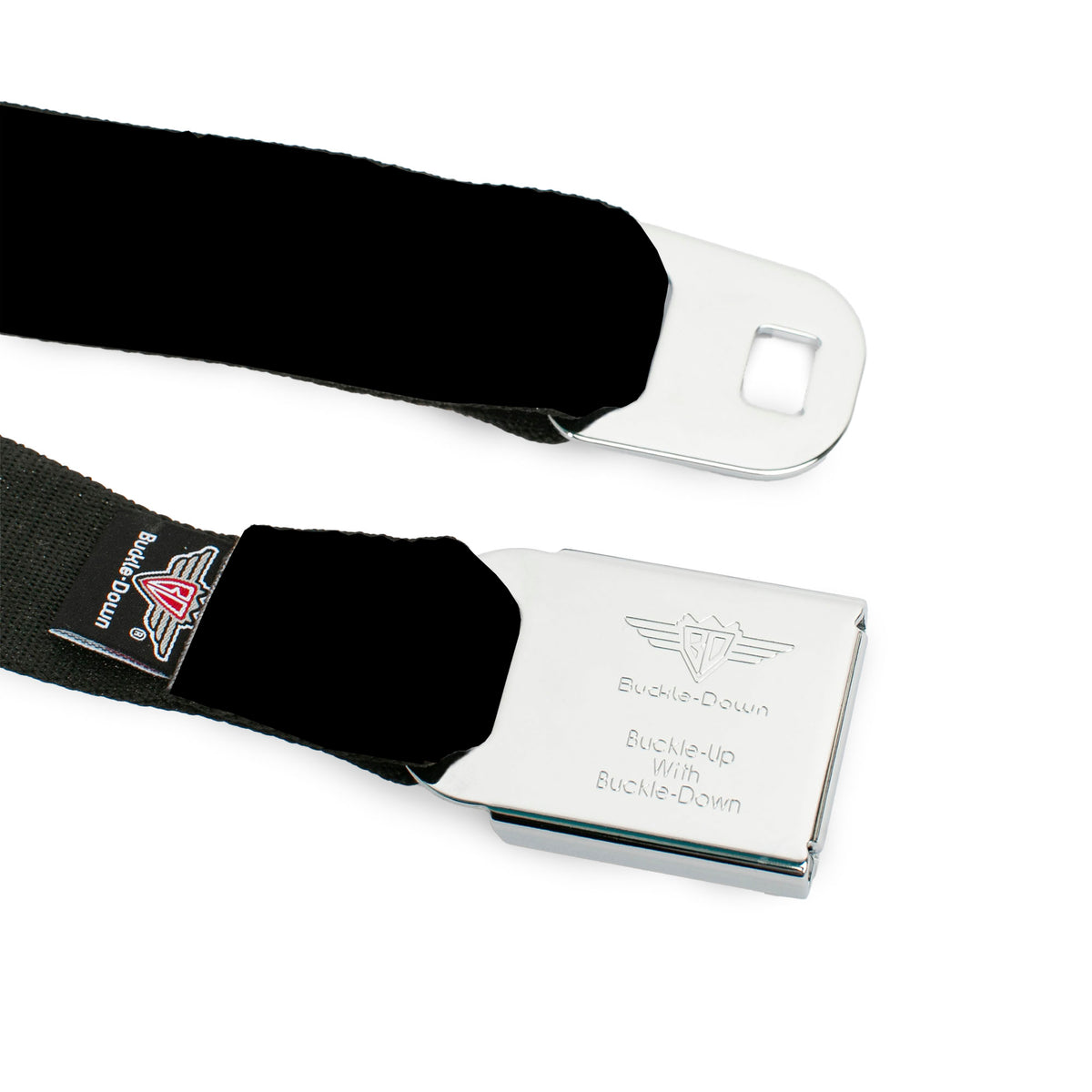 Ford Mustang Emblem Seatbelt Belt - FORD Script Single Black/White Webbing Seatbelt Belts Ford