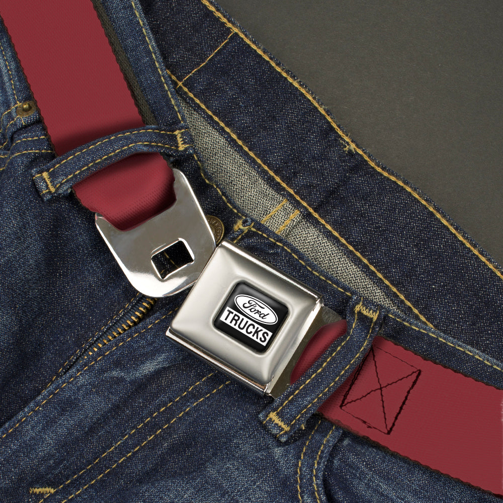 Ford Trucks Seatbelt Belt - Burgundy Webbing Seatbelt Belts Ford
