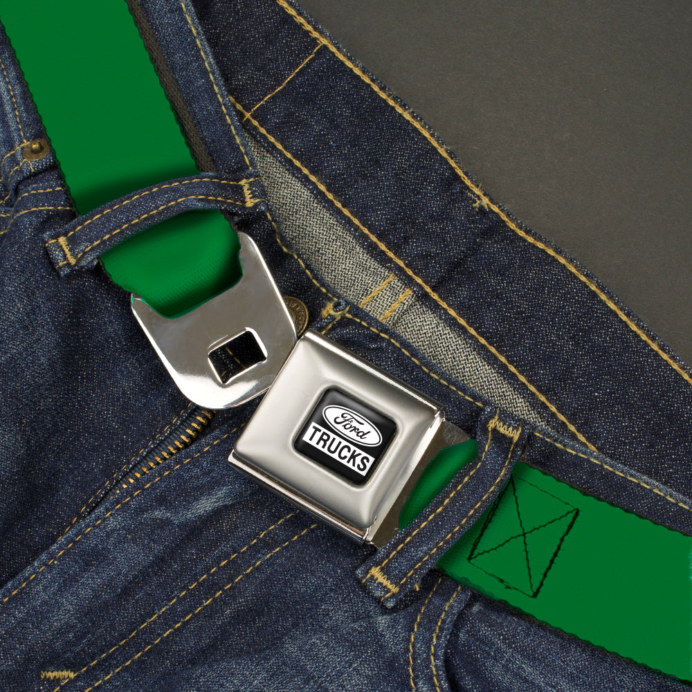Ford Trucks Seatbelt Belt - Green Webbing Seatbelt Belts Ford