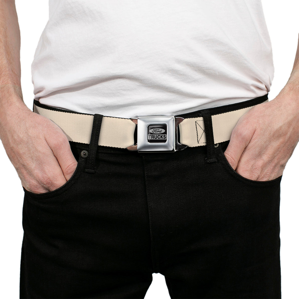 Ford Trucks Seatbelt Belt - Natural Webbing Seatbelt Belts Ford