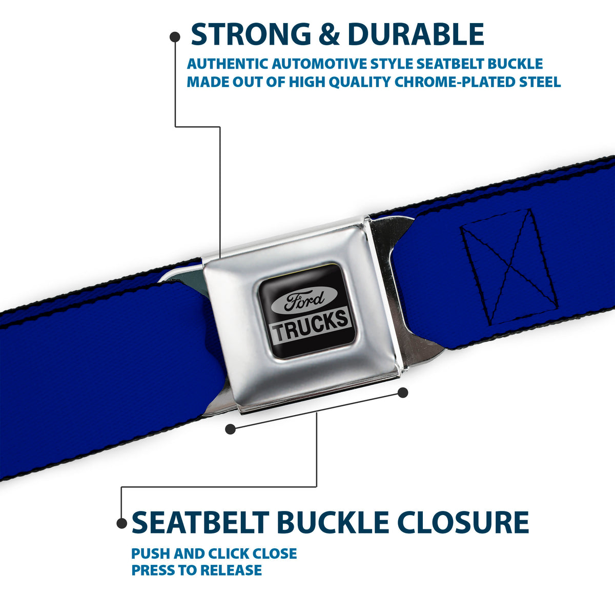 Ford Trucks Seatbelt Belt - Royal Webbing Seatbelt Belts Ford