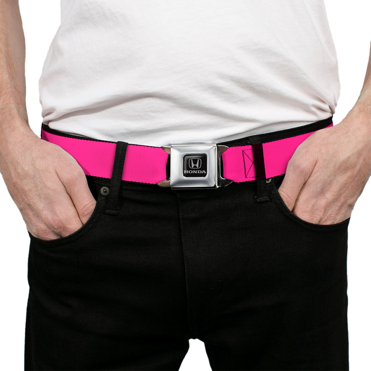 Honda Seatbelt Belt - Neon Pink Webbing Seatbelt Belts Honda