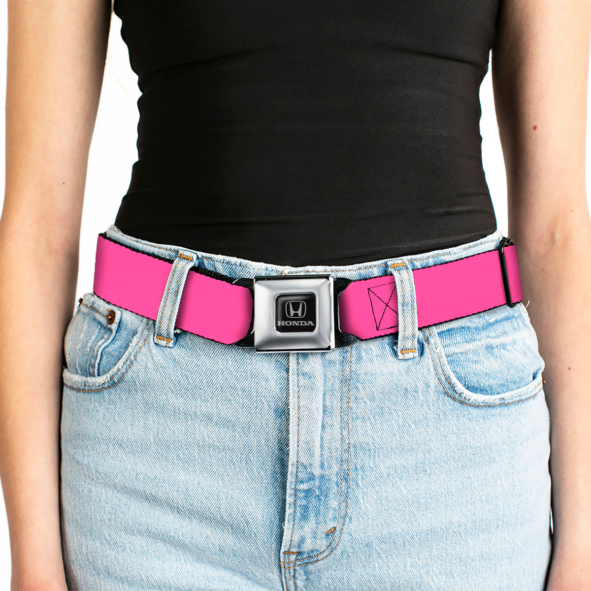 Honda Seatbelt Belt - Neon Pink Webbing Seatbelt Belts Honda