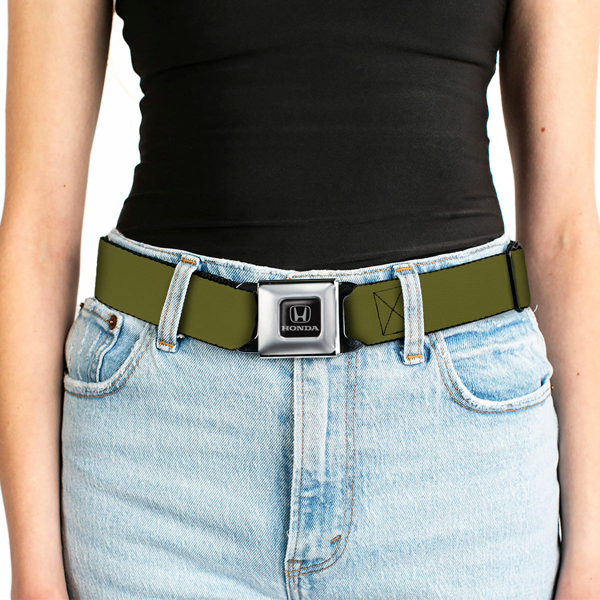 Honda Seatbelt Belt - Olive Webbing Seatbelt Belts Honda