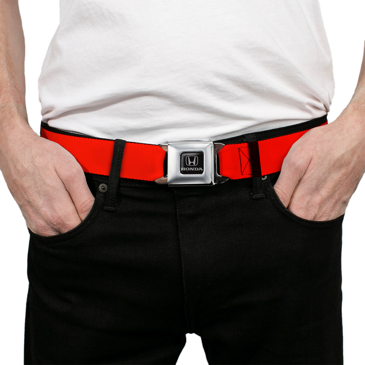 Honda Seatbelt Belt - Red Webbing Seatbelt Belts Honda