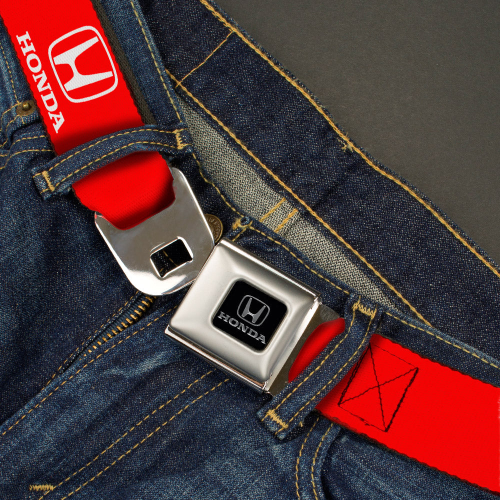 Honda Seatbelt Belt - Honda Logo Red/White Webbing Seatbelt Belts Honda