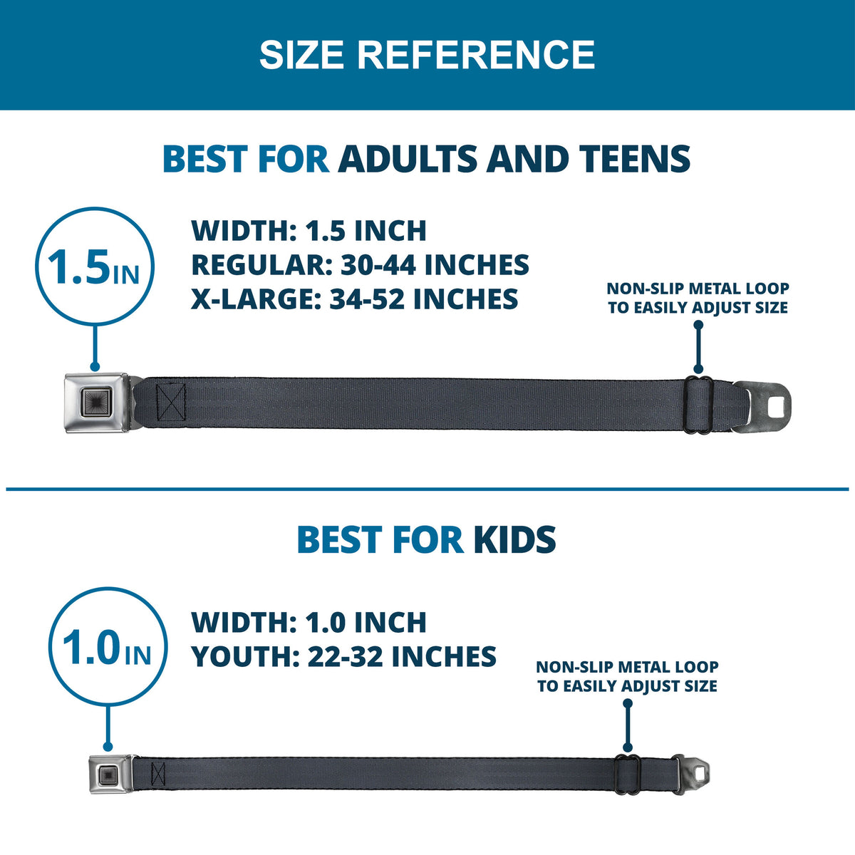 Starburst Seatbelt Belt - Black Panel Webbing Seatbelt Belts Buckle-Down