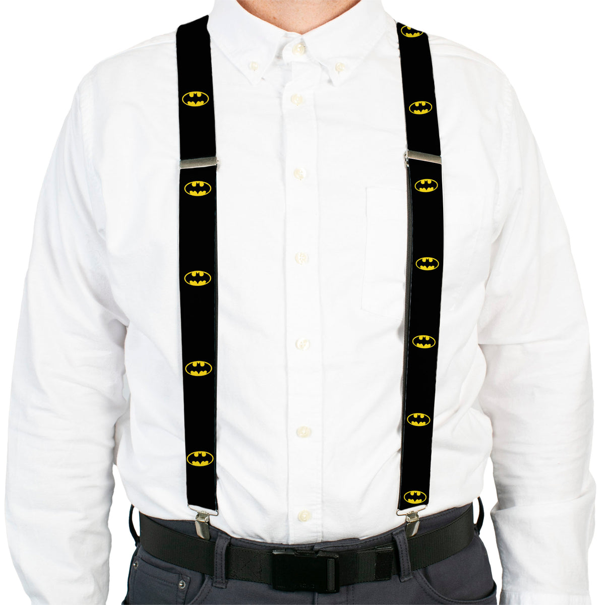 Suspenders - Batman Shield Black/Yellow Suspenders DC Comics