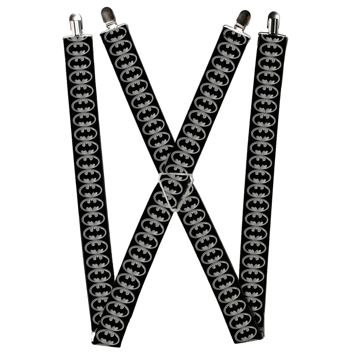 Suspenders - Batman Shield Black/Silver Suspenders DC Comics