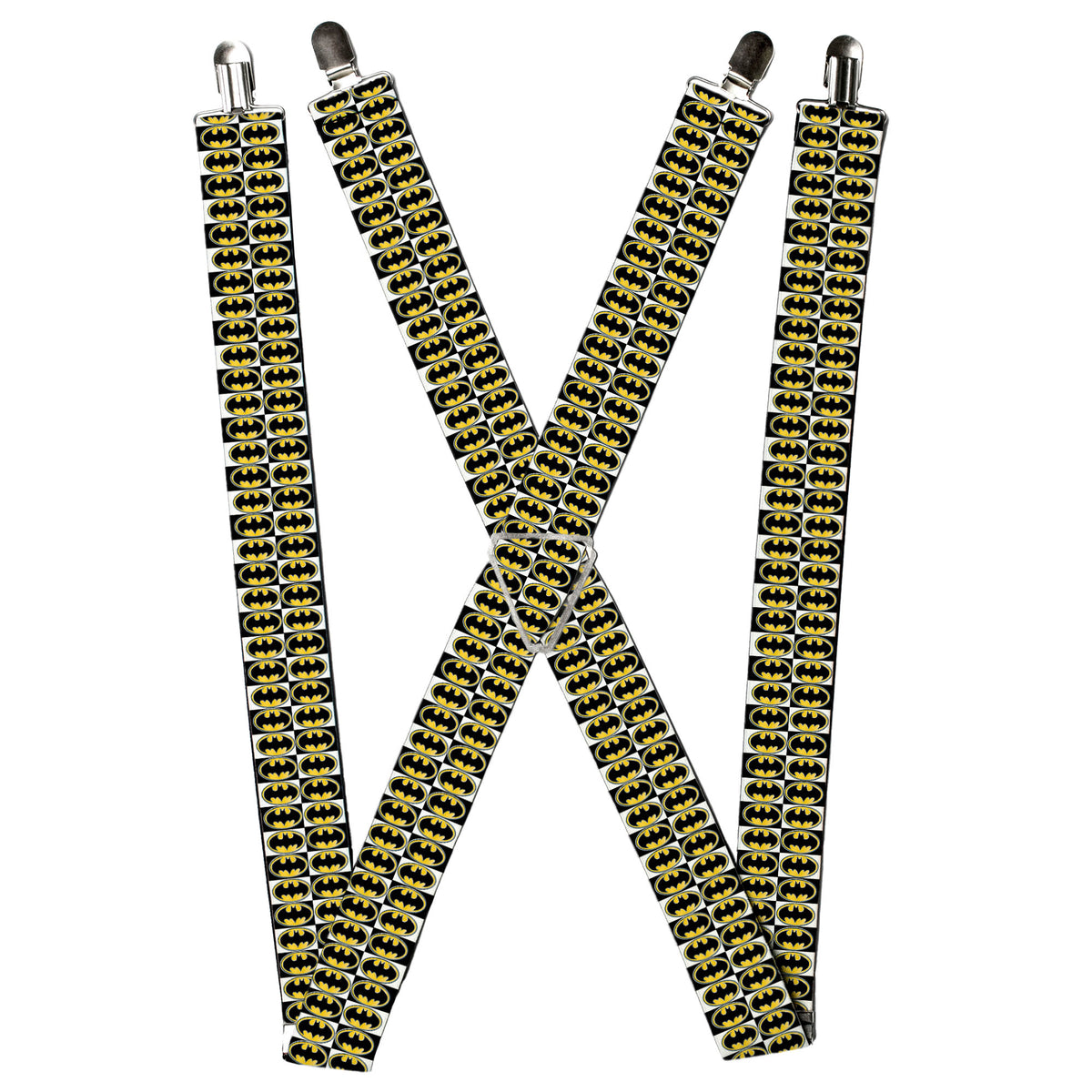 Suspenders - Batman Shield Checkers Suspenders DC Comics