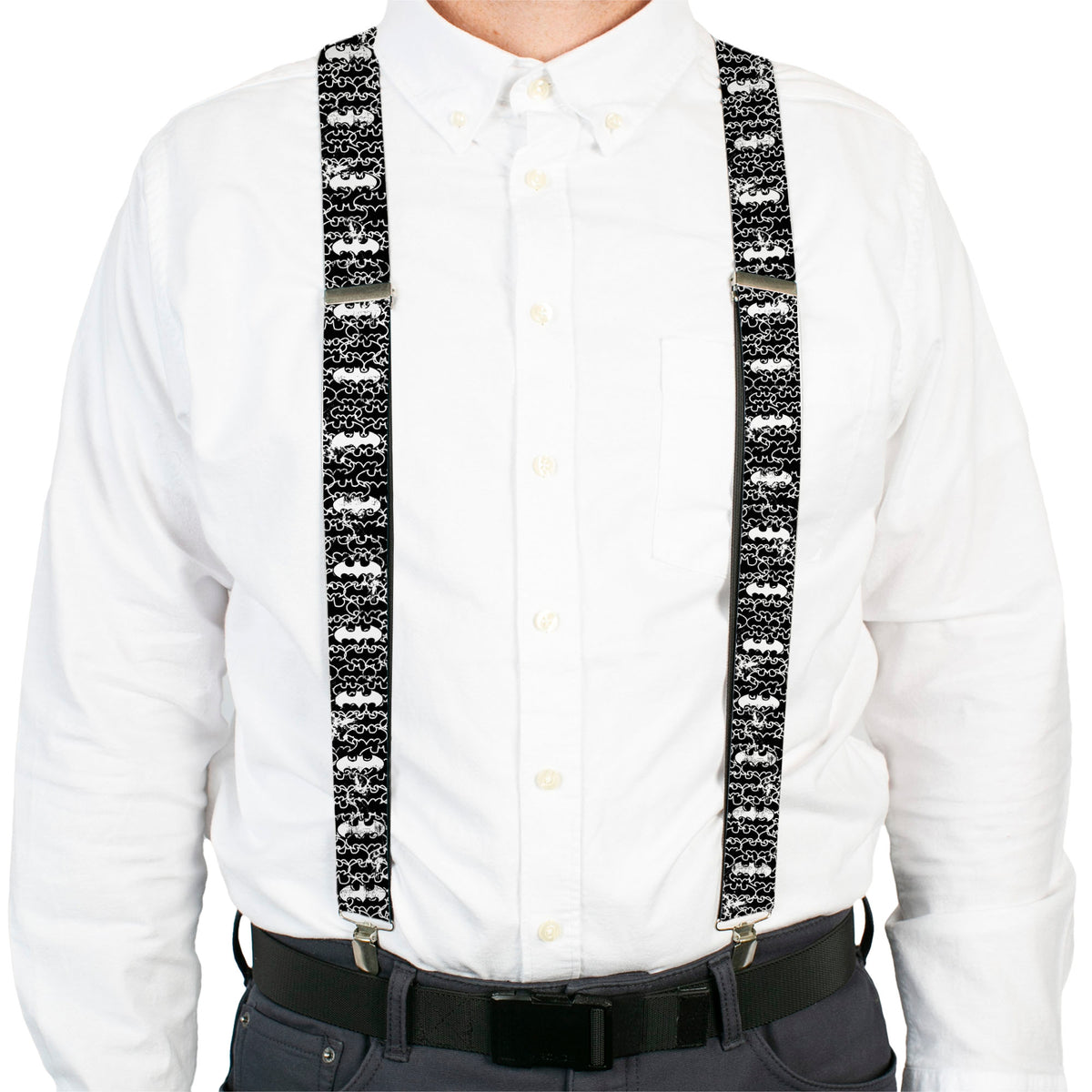 Suspenders - Batman Outlines Black/White Suspenders DC Comics