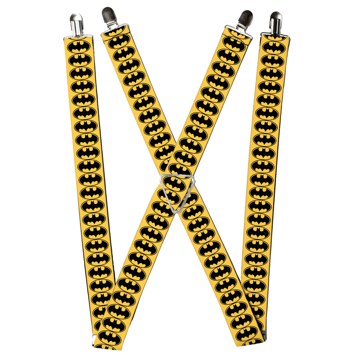 Suspenders - Bat Signal-3 Yellow/Black/Yellow Suspenders DC Comics