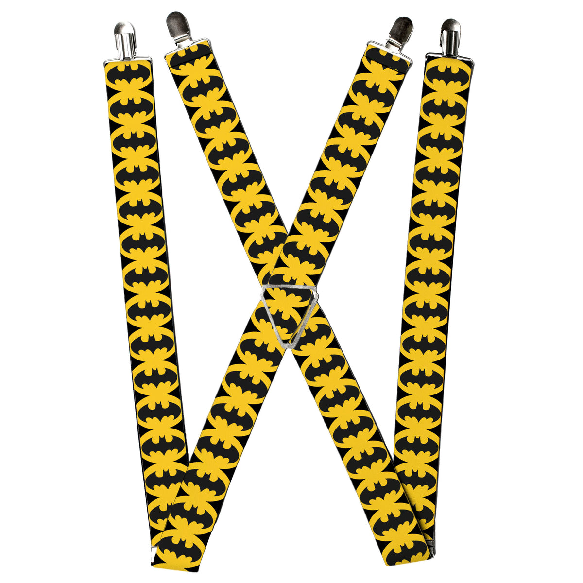 Suspenders - Bat Signal-5 Black/Yellow/Black Suspenders DC Comics